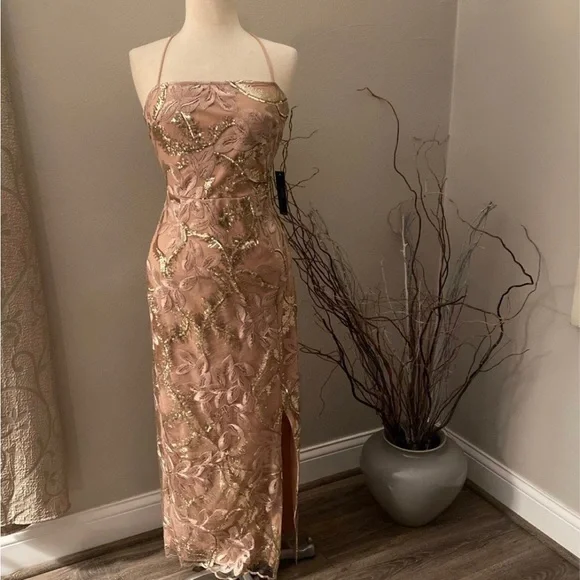 venus formal dresses VENUS Ruffle High-Low Dress | Purple main image 0
